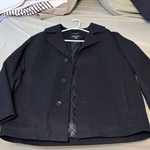 Claiborne Men’s Black Pea Coat